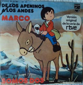 Disques de vinyle: Marco - De los Apeninos a los Andes - BSO Serie TV - Edición de 1977 de España